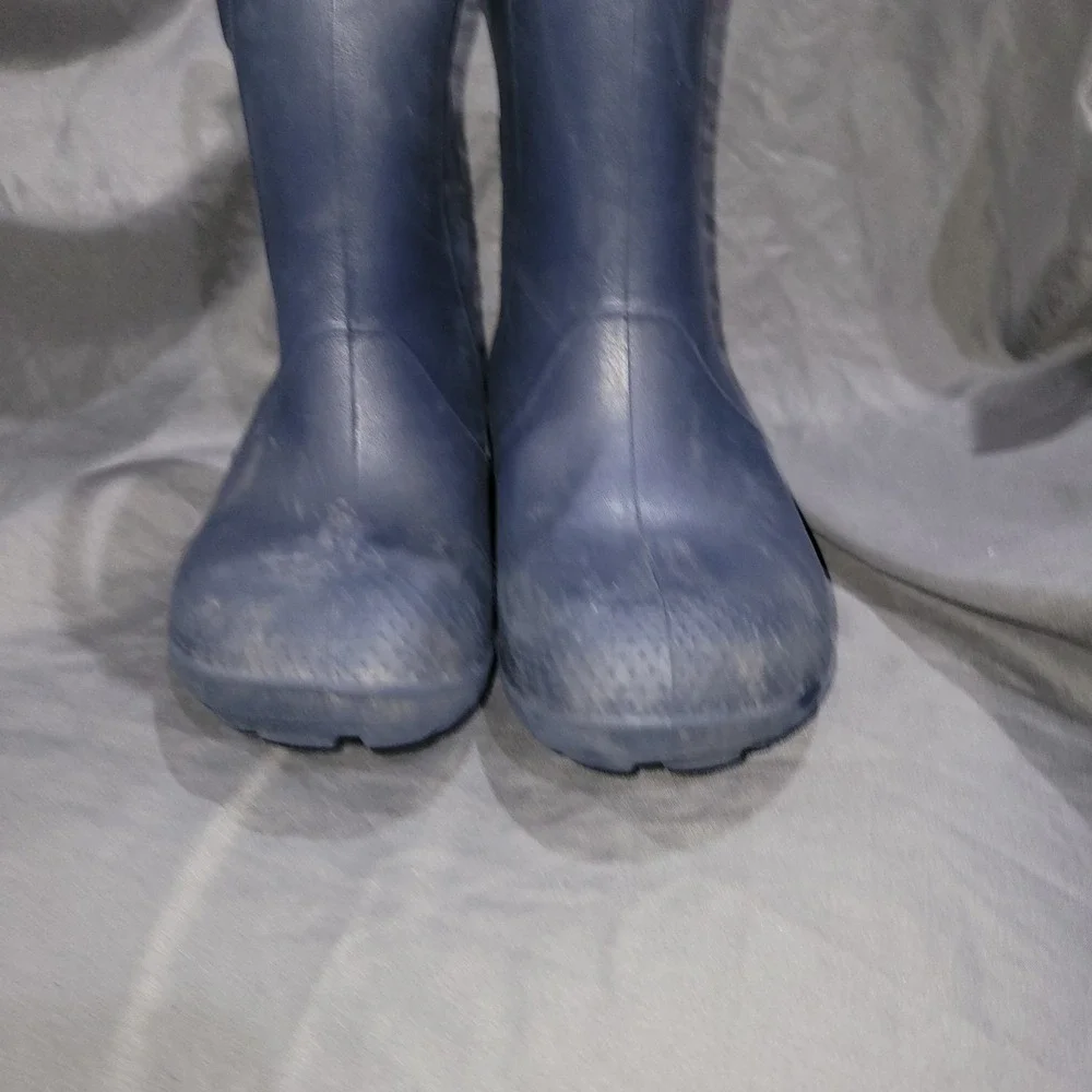 Crocs Kids Unisex Handle It Rain Boots Navy Blue Size J3 Juniors 12803-410